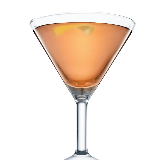Elegant martini cocktail with orange garnish. Cocktails, Cocktail Servers, CocktailSevers.com